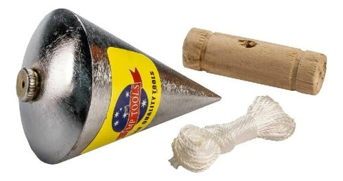 Plomada Pesada En Acero Compacto Cromada 300g