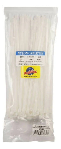 Amarres x100 Plásticos Abrazadera Transparente 6 x 150mm