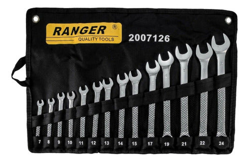 Juego De Llaves Mixtas Combinadas Con 14 Pcs De 7 A 24mm