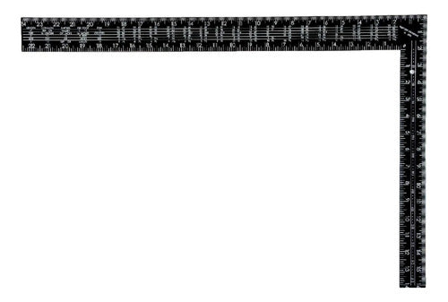 Escuadra O Regla De Aluminio Negra Para Carpitero Albañil 24×16?