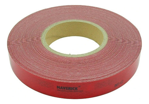Rollo De Cinta Reflectiva Roja De 1? x 3m Para Camion