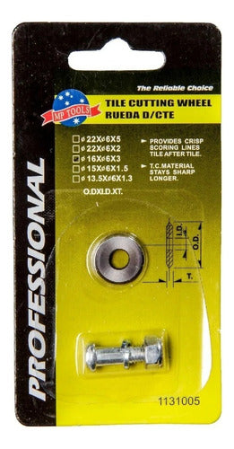 Cortador De Rueda Para Blister En Acero 16 x 6 x 3mm