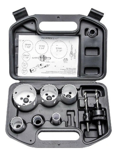 Juego De Sierra Copa Bimetálica Con Estuche X 9 Pcs