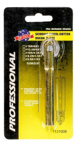 Cortador De Rueda Para Baldosa En Acero 18 x 6 x 3.8mm