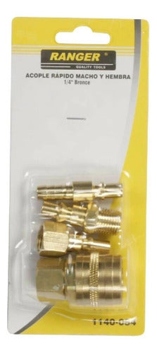 Acople Rápido De Bronce Macho & Hembra De 1/4?