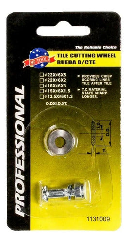 Cortador De Rueda Para Blister En Acero 15 x 6 x 1.5mm