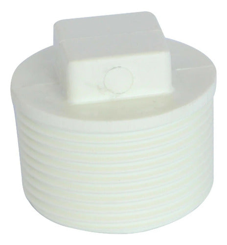 Unión Acople De Tapon Tipo Copa Macho En Pvc Roscado 1-1/2?