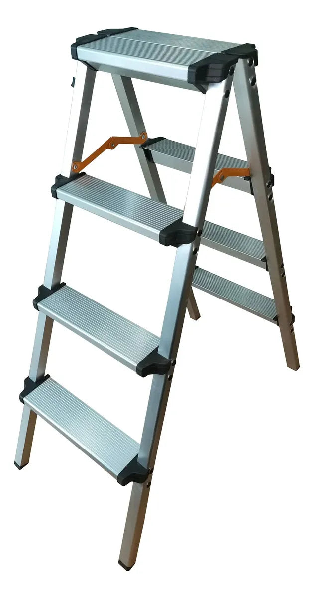 Escalera De Aluminio 4 Pasos Plegable Tijera Hogar Oficina