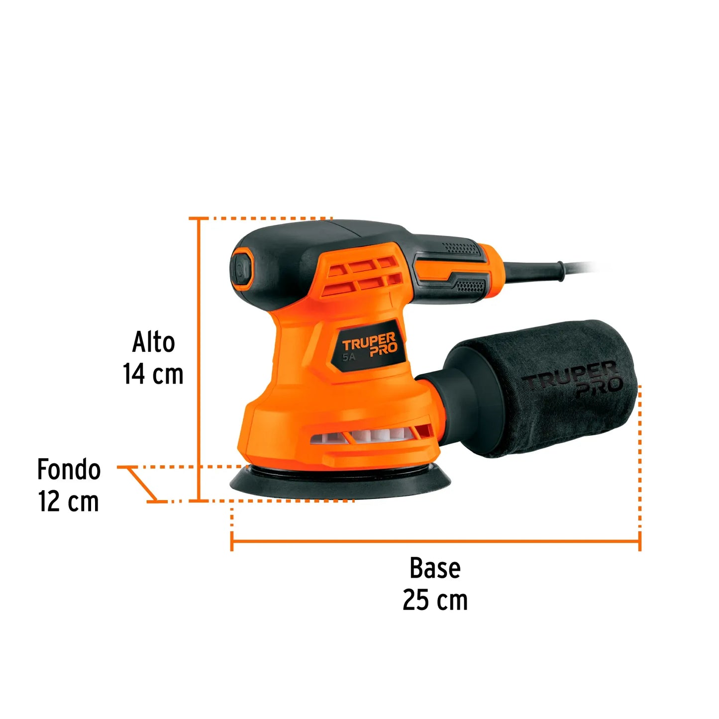 Lijadora Rotorbital 5 Truper Pro