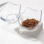 Comedero en forma de gato Calabaza Pets