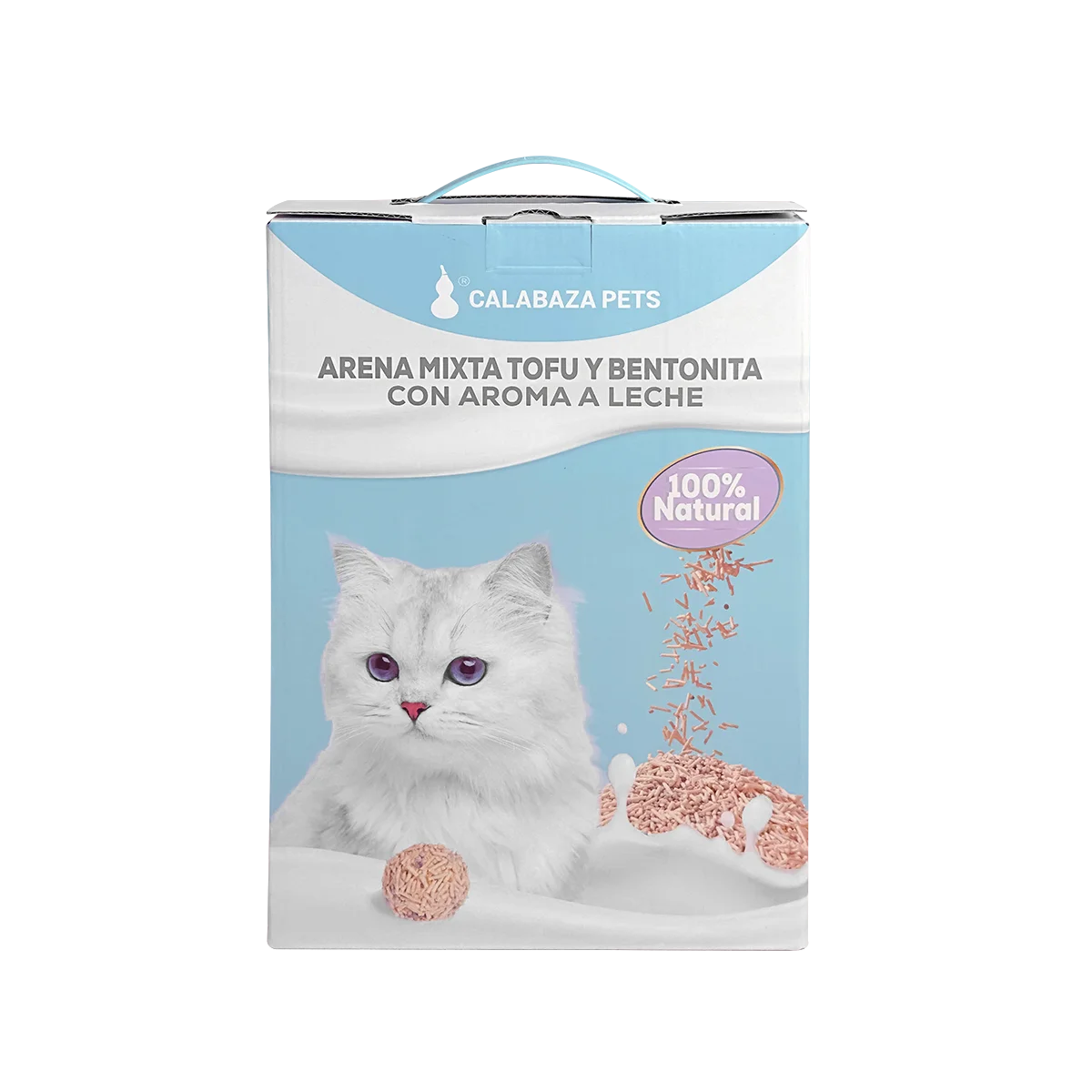 Arena tofu y bentonita unidades 2,5kg Calabaza Pets