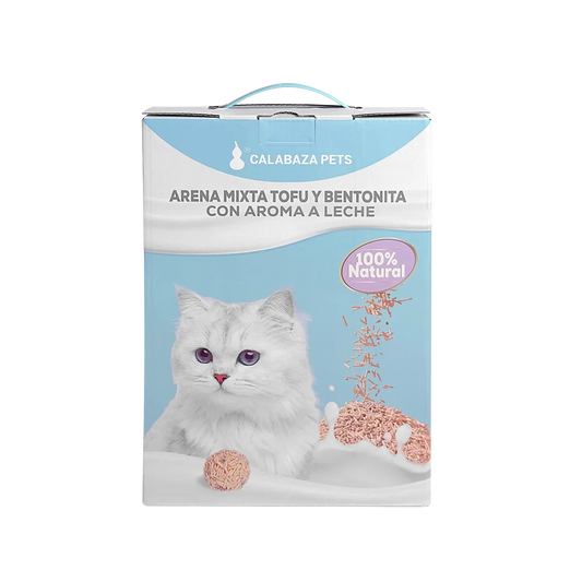 Arena tofu y bentonita unidades 2,5kg Calabaza Pets