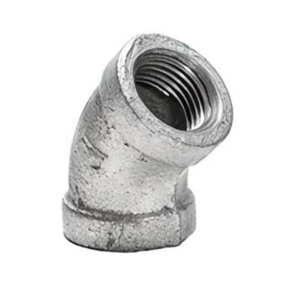 Semicodo Galvanizado En Hierro Para Tubo De 3/4"