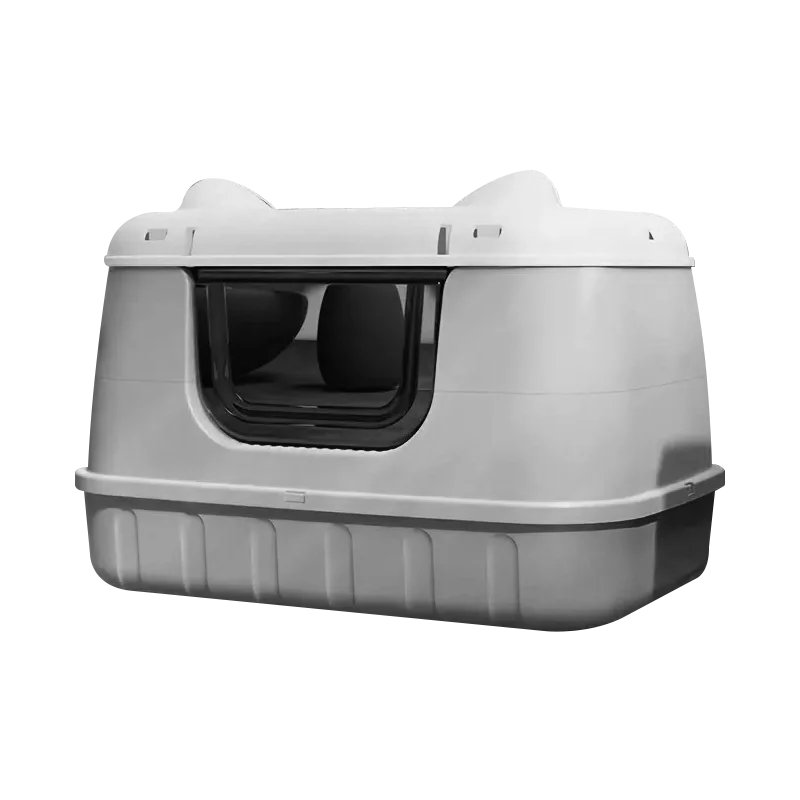 Arenero Cerrado Con Puerta Abatible Para Gato Extragrande